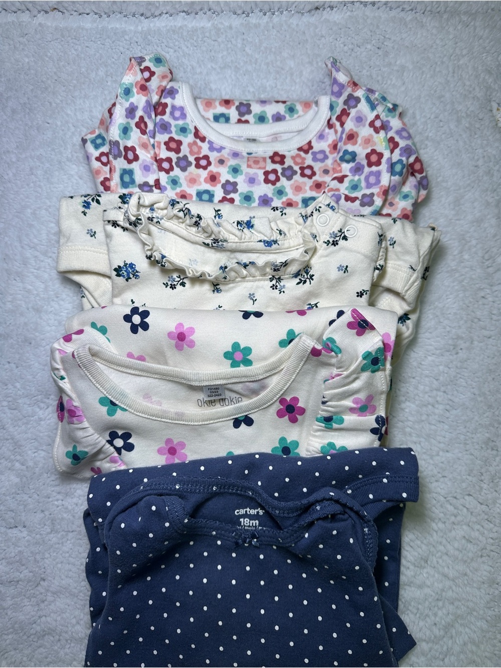 Bundle of 4 Long Sleeve 18-24 months Onesies.